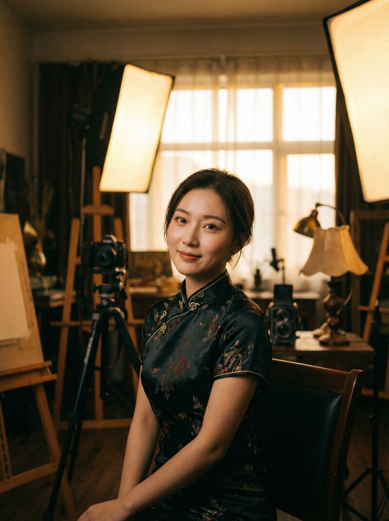 白桃少女古风写真视频创作